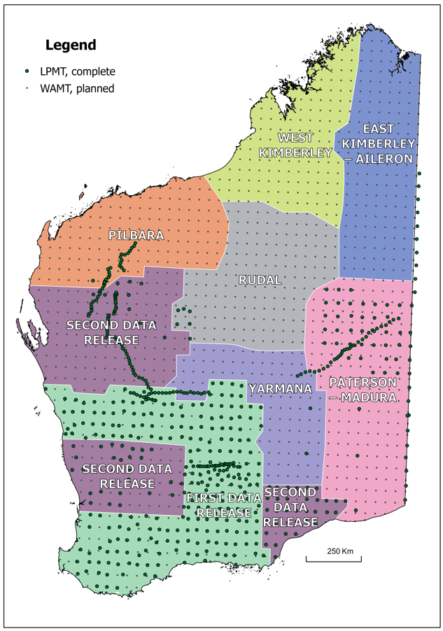 WAMT progress location map